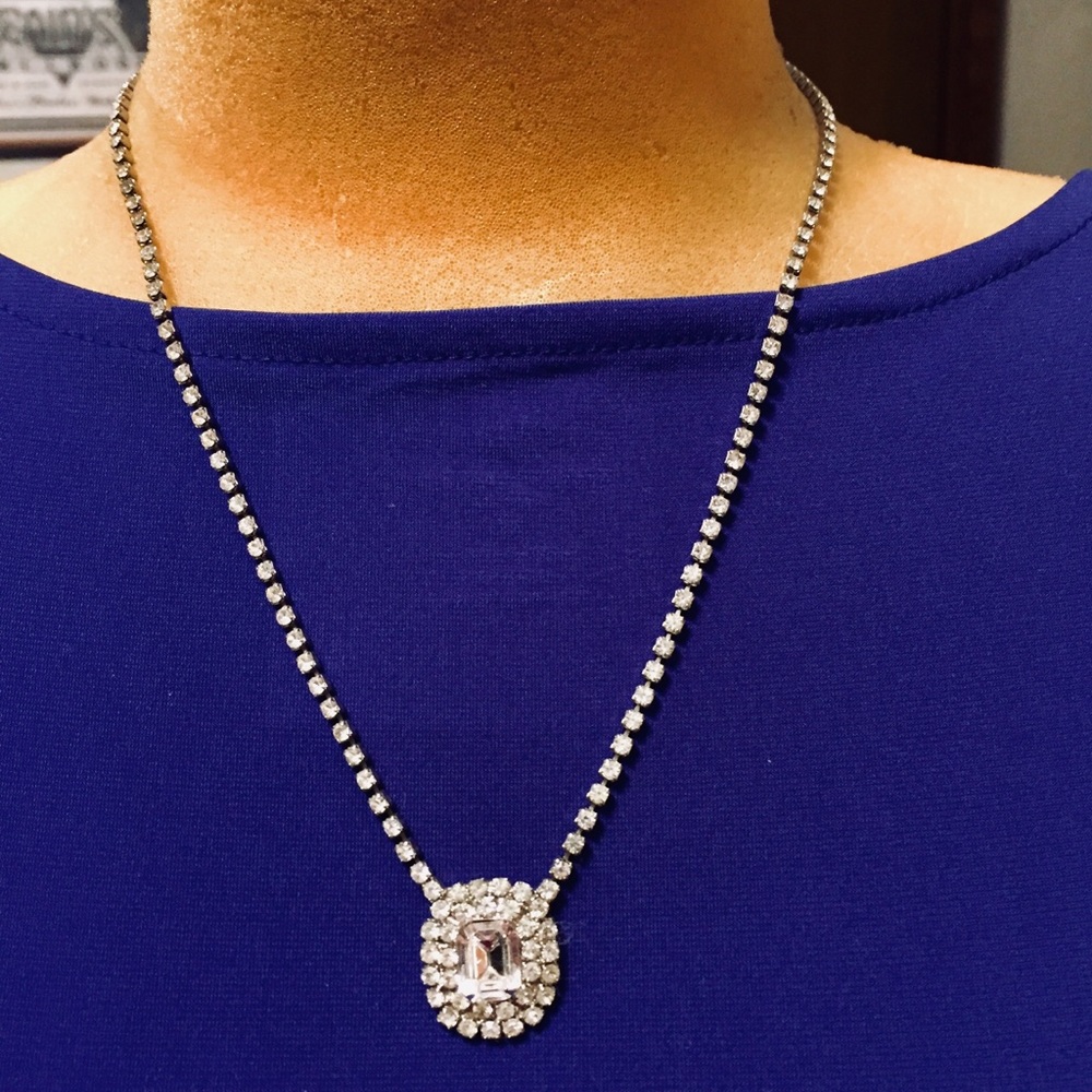 Fabulous vintage rhinestone necklace - Picture 2 of 5